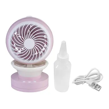 

Portable Outdoor Mini Fans with LED Lamp Light Table USB Fan Spray Water Humidifier Personal Air Cooler Conditioner for Home