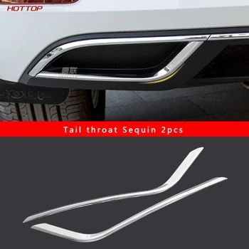 

2Pcs Silver Car Rear Exhaust Muffler Cover Trim Fit For VW Volkswagen Golf 7.5 2018 Styling Accessories