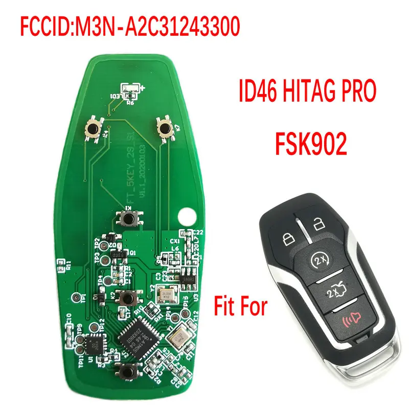 Datong мир Автомобильный Дистанционный ключ Замена PCB для Ford Fusion Проводник край Mustang
