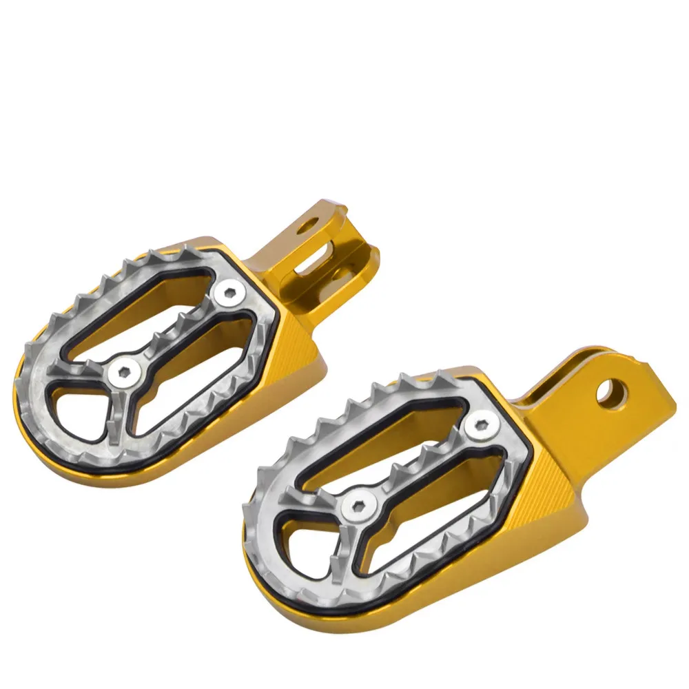 CNC подножки педали мотокросса для Honda CRF230 L/F CRF 230 CRF230L CRF230F запчасти Пита Байк мотоцикл Подножки - Цвет: Gold