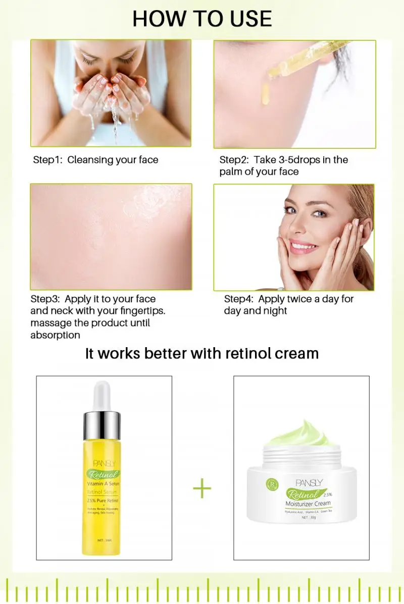 30ml Facial Serum Retinol Vitamin A Essence Moisturizing Brighten Skin Firming Anti-Wrinkle Anti-Aging Serum Skin Care TSLM1 30ml Facial Serum Retinol Vitamin A Essence Moisturizing Brighten Skin Firming Anti-Wrinkle Anti-Aging Serum Skin Care TSLM1