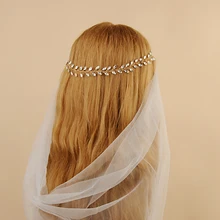 Стриксы H48-G Стразы Свадебная повязка для невесты, со стразами Бисер заколки головной убор невесты свадебные украшения для волос аксессуары