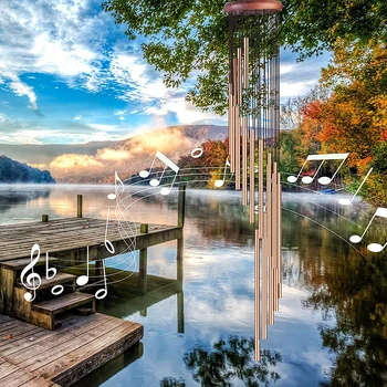 

Wind Chimes Outdoor, Large Wind Chimes With 18 Aluminum Alloy Tubes For Garden And Home Wind Chime For Outdoor