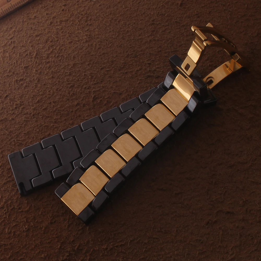 18 мм 20 мм 22 мм керамический ремешок для умных часов samsung часы Galaxy покрытие цвет золотистый кулончик высокого качества керамические ремни