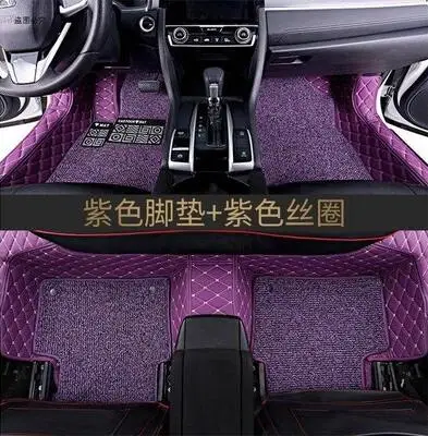 Индивидуальные автомобильные коврики двойные для Toyota Tundra Camry 40 Corolla RAV4 Verso FJ Land Cruiser LC 200 Prado 150 120 Автомобильный Ковер - Название цвета: 12