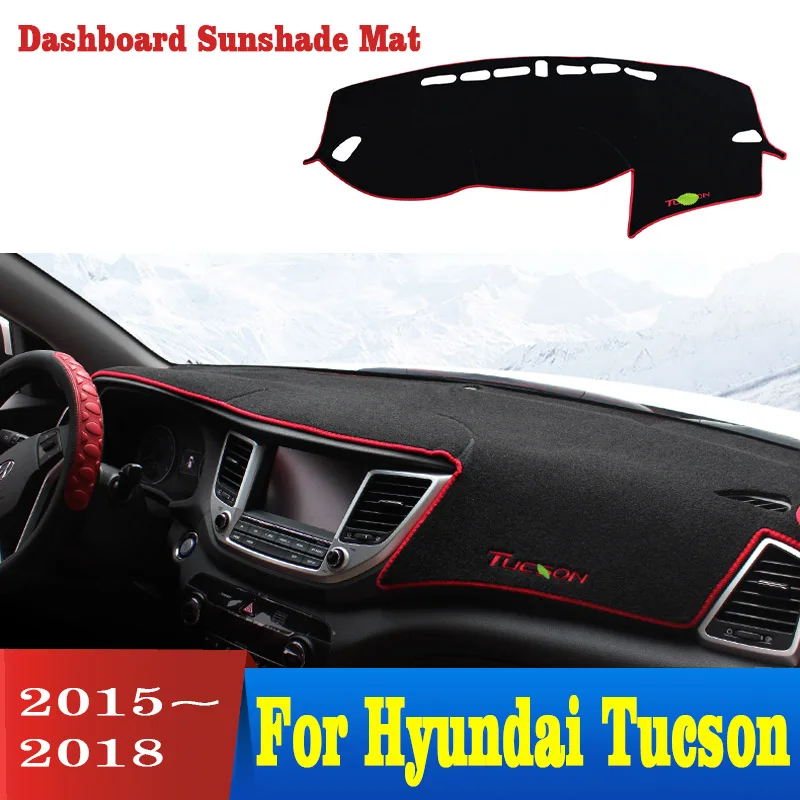 Для Hyundai Tucson 2015 2016 2017 2018 приборной панели автомобиля крышка избежать светильник Pad