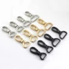 1pcs Metal 4 Sizes Snap Hook Trigger Lobster Clasps Clips Flat Bottom Spring Gate Leather Craft Pet Leash Bag Strap Belt Webbing ► Photo 3/6