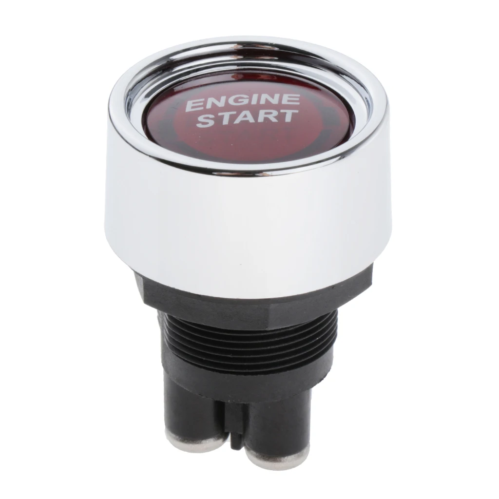 12V 5A LED Car Keyless Engine Start One-button Push Switch Ignition Starter Kits