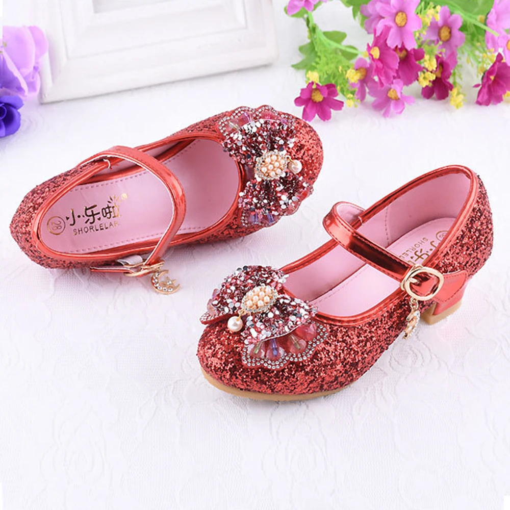 Girls Mary Jane Ballerina Flats Shoes Slip-on School Party Dress Shoes
