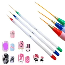 3 шт./компл. рисунки на ногтях чертежная ручка рисует и рисует линии ручки Сделай Сам маникюрный набор для маникюра гель для ногтей комплект продуктов
