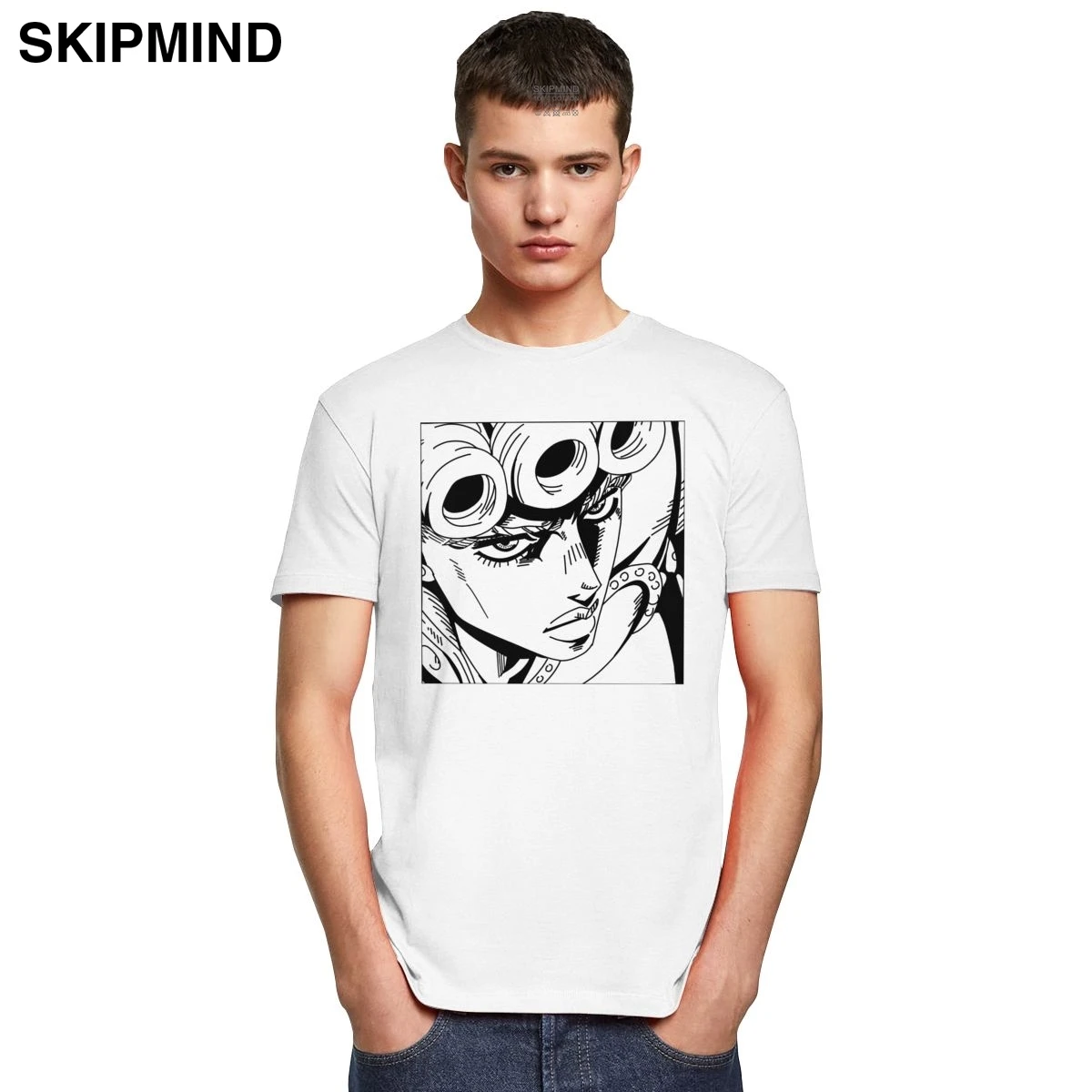 JoJo's Bizarre Adventure Kono Dio Da Casual T-Shirts 100% Cotton  Short-Sleeved Male O-Neck Simple Tees Cartoon Men T Shirts