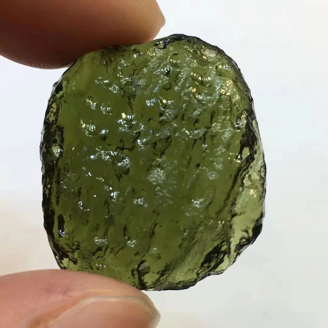 

Hot Sale A++ Natural Moldavite green aerolites crystal stone pendant energy apotropaic 8g-11g/ lot+ free rope Unique Necklace