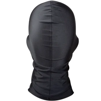 Sexy Toys Open Mouth Eye Bondage Party Mask Cosplay Slave punish Headgear Mask Exotic Apparel Sex Products BDSM Fetish Mask Hood 6