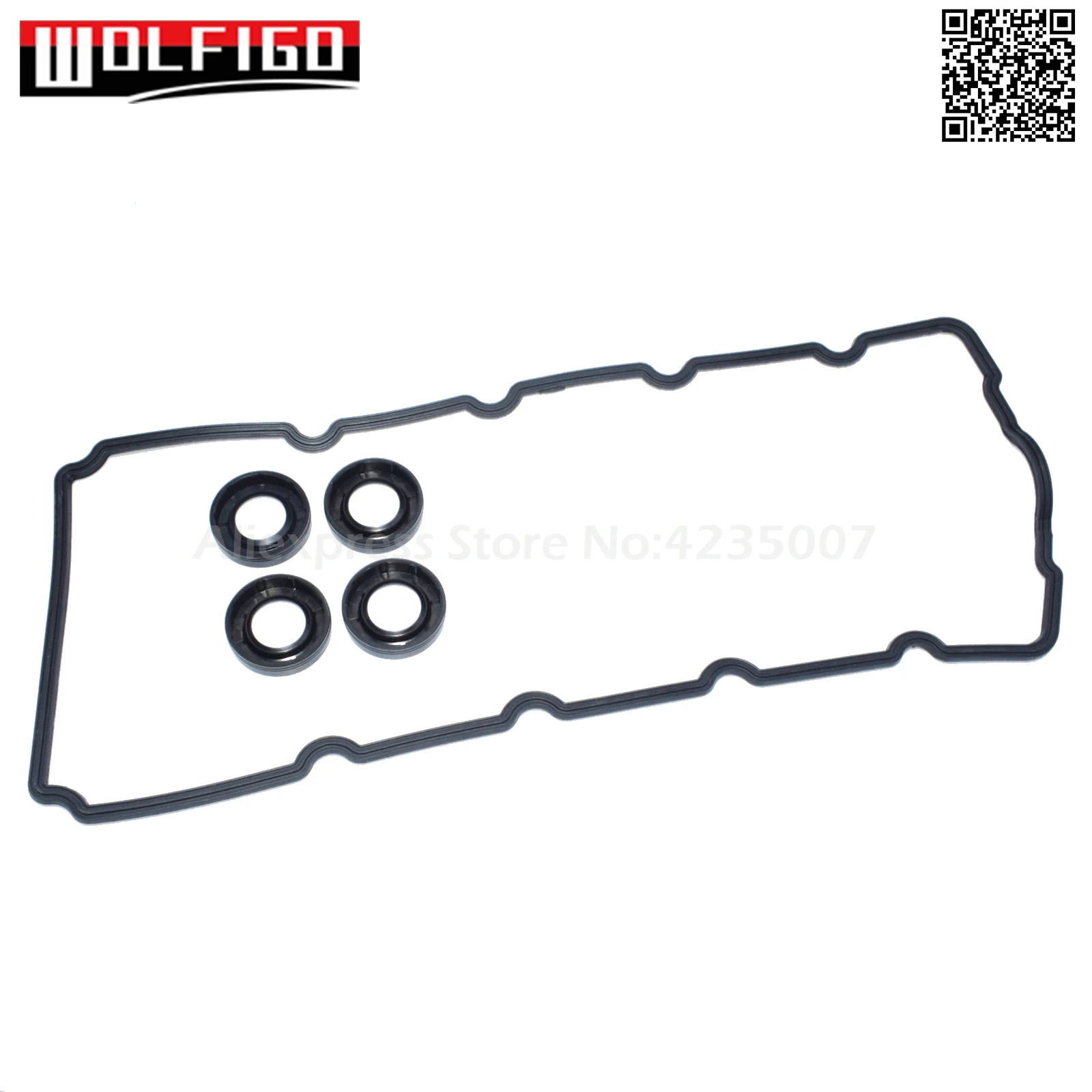 WOLFIGO New Engine Valve Cover Gasket Kit 11121485838 For MINI R50 R52 R53 ONE COOPER 11 12 7 513 066, 713478700,11127513066