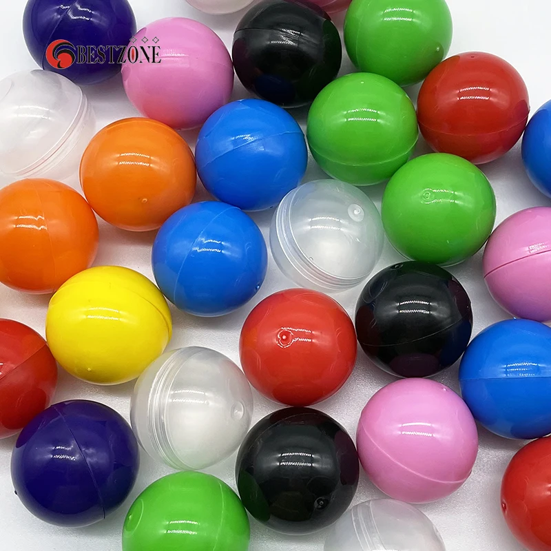 50Pcs 32MM Plastic PP Empty Vending Toy Capsule Colorful Surprise Ball Kids Container Eggshell Decoration For Vending Machine 3