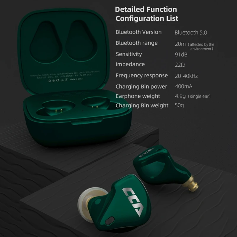 Cca Cx10 Bluetooth 5.0 Headsets Tws In-Ear