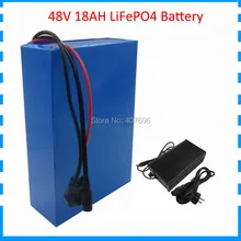 48V 18Ah LiFePo4 батарейный блок Применение 32700 сотовый 15S 3P для электрического велосипеда 48V 1000W Bafang с Зарядное устройство 30A BMS