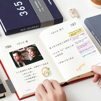 

Simple Schedule Planner Hard-Faced Student Journal Diary Creative Cloth Notebook блокнот ежедневник 384 Pages