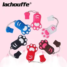 Usb флеш-накопители с цепочкой для ключей, 64 ГБ, 128 ГБ, 8 ГБ, 16 ГБ, флеш-накопитель, 32 ГБ, USB флешка с кошачьей лапой, 4G, мультяшная флешка, USB, милые подарки