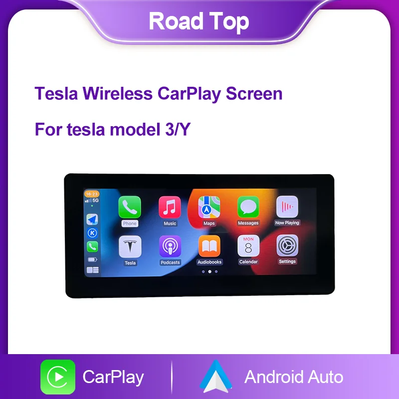 10 25 &quotLinux Apple CarPlay для Tesla Model 3 модель Y с автомобильным воспроизведением Android Mirror link