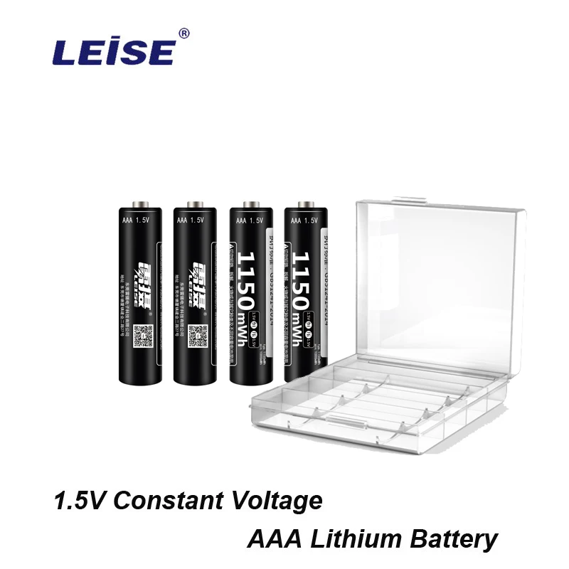 Leise 4 шт. 1150mwh 1 5 V литиевая батарея AAA 3A литий полимерные аккумуляторные батареи