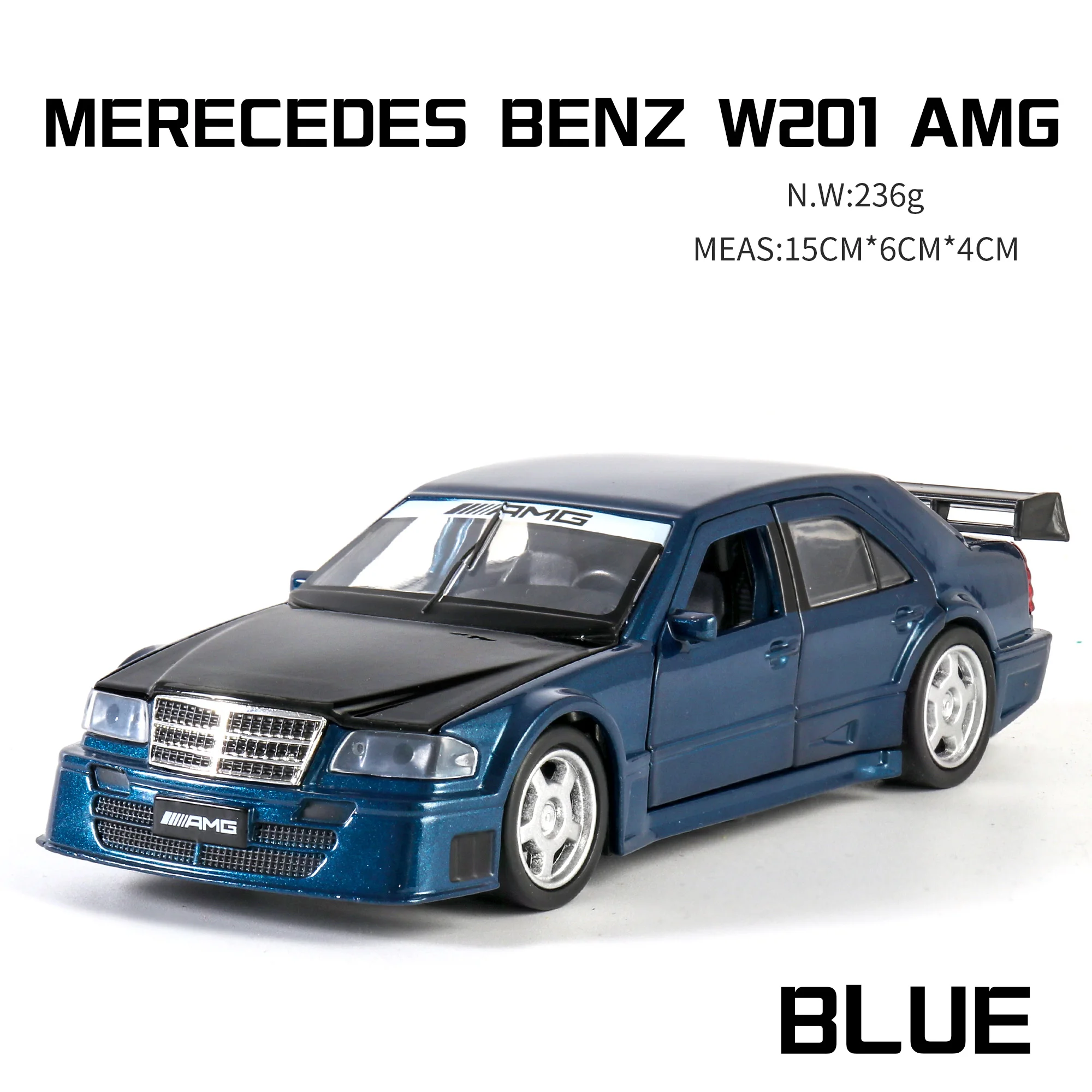 1:32 Высокая Имитация головы тигра Mercedes AMG литая модель игрушечного автомобиля звук и светильник сплав Игрушечная модель автомобиля игрушки для детей подарки автомобиль - Цвет: Blue no box