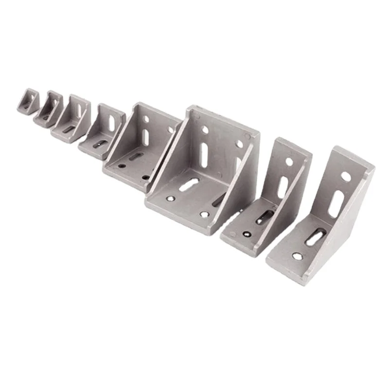 2020 2028 3030 3060 4040 4080 6060 20/30/40/45/60 Profilo In Alluminio Connettore Router Di Cnc Staffa Angolare In Alluminio 2040 3060 6060