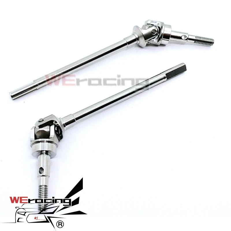 

2pcs Steel Front Axle CVD Universal Shaft for Axial SCX-10II 90046 S92