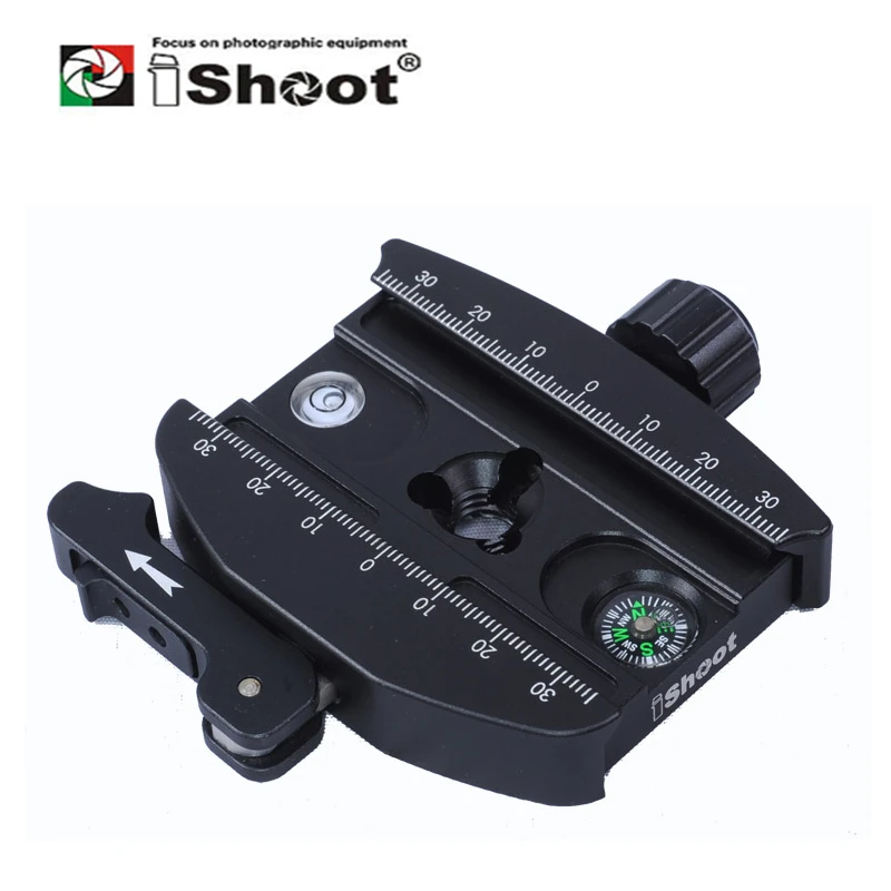 iShoot Lever Rlease Clamp for Gitzo GH1780 GH2780 GH3780 Series & RRS Tripod Ball Head ARCA