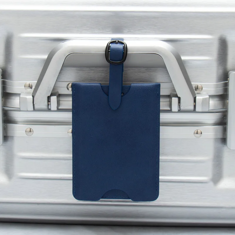 Suitcase Luggage Tag Label PU Leather Bag Pendant Handbag Portable Travel Accessories Name ID Address Tags