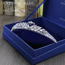 Винтажная Корона полностью из циркония для невесты