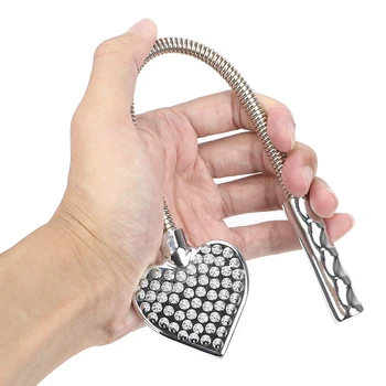 37cm Metal Sex Whips For Adult Games Women Hips Spanking Men Anal Beating Flogger Couple Role Play Erotic Toys Bondage Machine 6