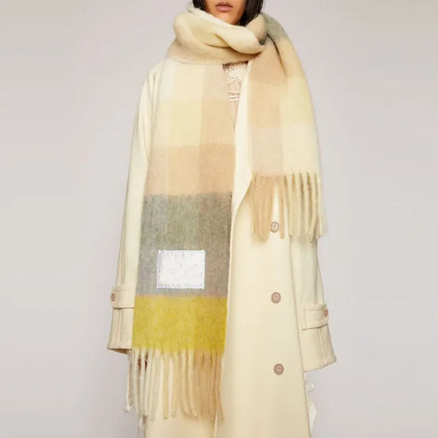 New 2021 AC studios men and women winter scarf Shawl Shawl warm shawl women cashmere blanket cashmere scarf neck scarf