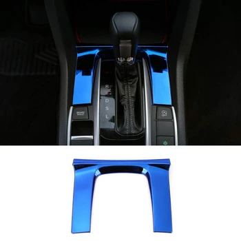 

Gear Panel Trim Automatic Transmission Shift Box Cover for 10Th Gen Honda Civic 2019 2018 2017 2016, Blue