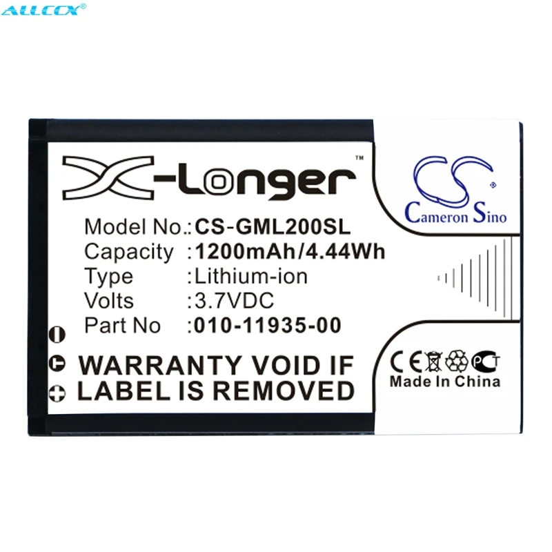Аккумулятор Cameron Sino 1200mAh 010 11935 00 для Garmin 01055 15010 02184 01 GLO. GLO 2|Цифровые аккумуляторы| |