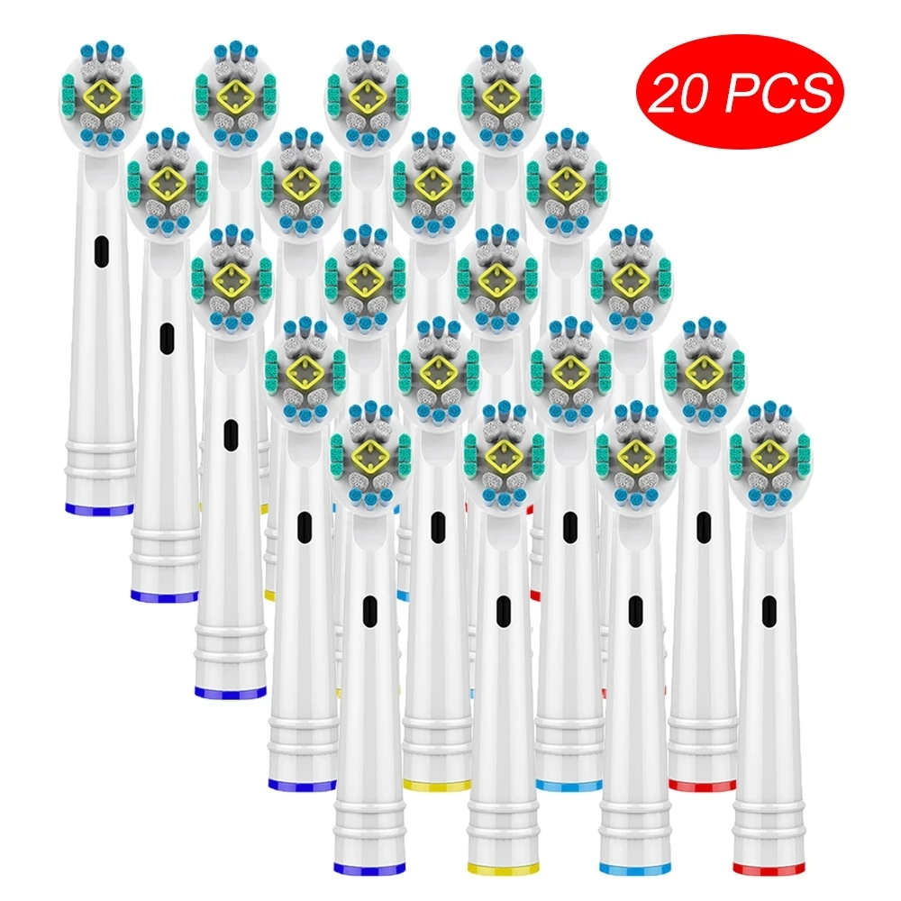 20X Spazzola Di Ricambio Teste Per Oral B D12,D16,D29,D20,D32,Oc20,D10513, Db4510K 3744 3709 3757 D19 Oc18 D811 D9525 D9511