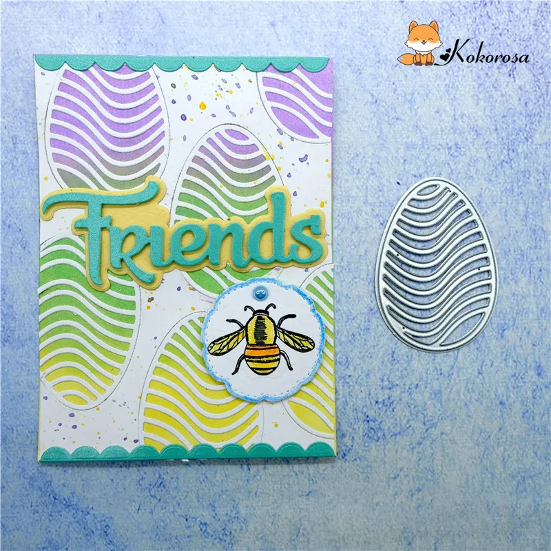 

Kokorosa Cutting Dies Metal Dies Specail Shape Egg Die Scrapbooking Album Card Making Embossing Stencil Diecuts Decoration