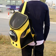 Наружная переноска для домашних животных, кошек, собак, с окошком, сумка для космонавта, передняя сумка для домашних собак, переносная дорожная Сетчатая Сумка-рюкзак с двойным плечом