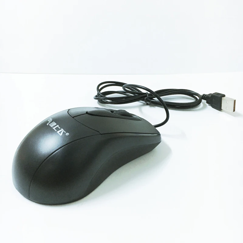 FULAIKATE оптическая USB Проводная мышь, игровая эргономичная мышь для компьютера, черная, 1000 точек на дюйм, двухъярусная, ПК, настольный, ноутбук, 3D клавиши