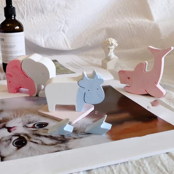 

Animals Silicone Molds DIY Aroma Gypsum Plaster Silicone Mold For Car Pendant Concrete Craft Molds