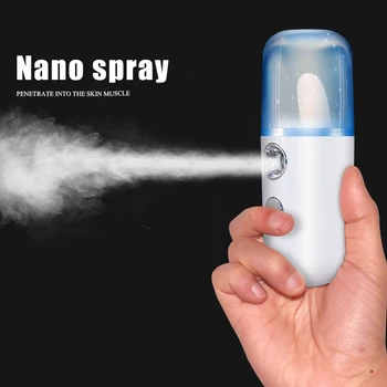 

Portable Small Air Humidifier USB Rechargable 30ML Handheld Water Meter Ultrasonic Charging Diffuser Mini Milk Oil Steamed Face