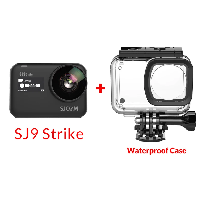 SJCAM SJ9 Strike supermooth GYRO Водонепроницаемая Экшн-камера 4K 60fps Беспроводная зарядка прямая трансляция Wifi спортивная видеокамера - Color: With Waterproof Case