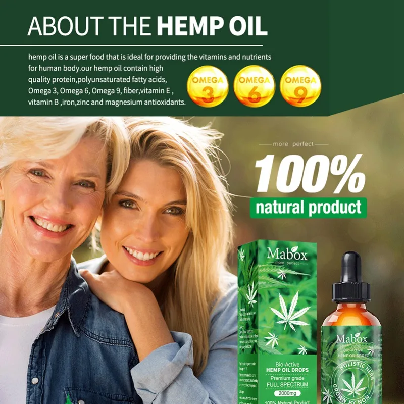 Органические эфирные масла из семян конопли травяные капли масло для снятия