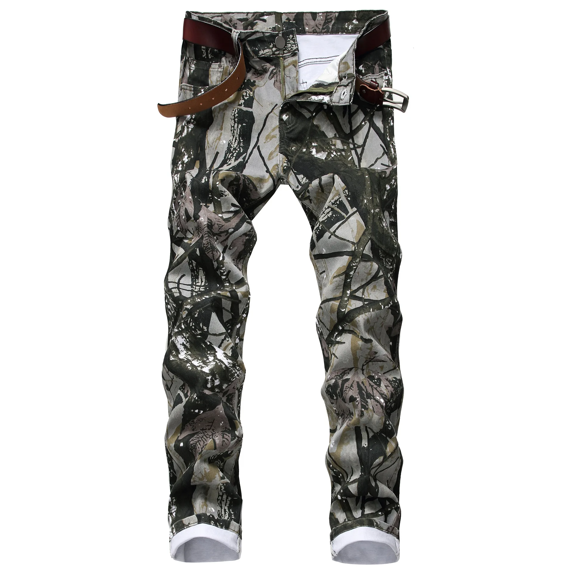 patterned jeans mens