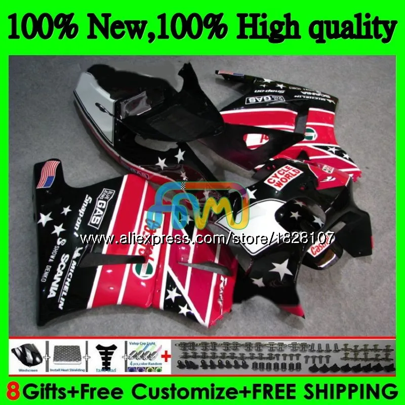 RVF400R NC30 для HONDA Castrol красный VFR400 R V4 VFR400R 91 92 93 94 88BS. 59 ЛРВ 400 R NC35 400R 1991 1992 1993 1994 обтекатель