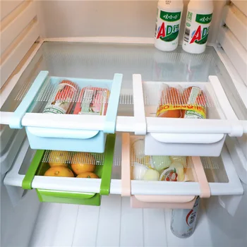 

Refrigerator Freshness Partition Layer Kitchen Organizing Storage Rack Creative Tic-Compartmental Glove Box Storage Rack
