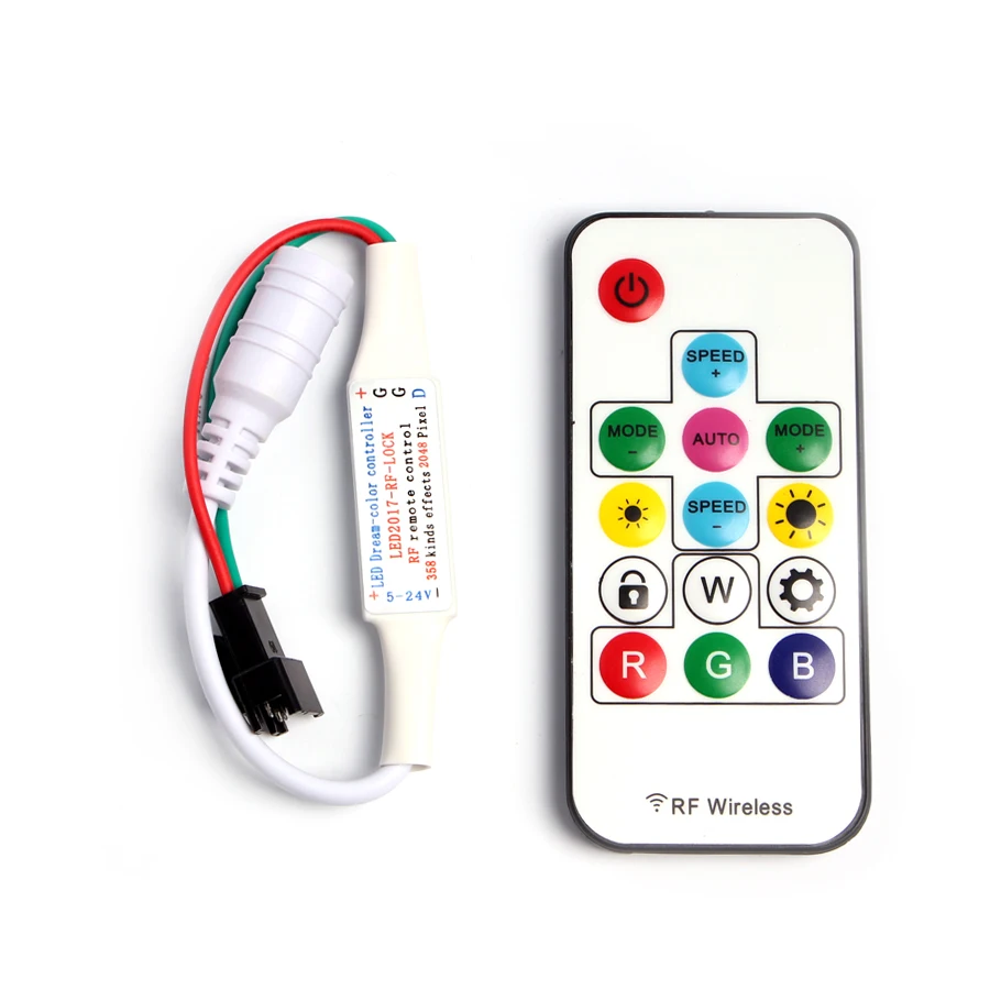 SP103E Mini IR Wireless Remote Controller for PIXEL LED Strip WS2811 WS2812B 