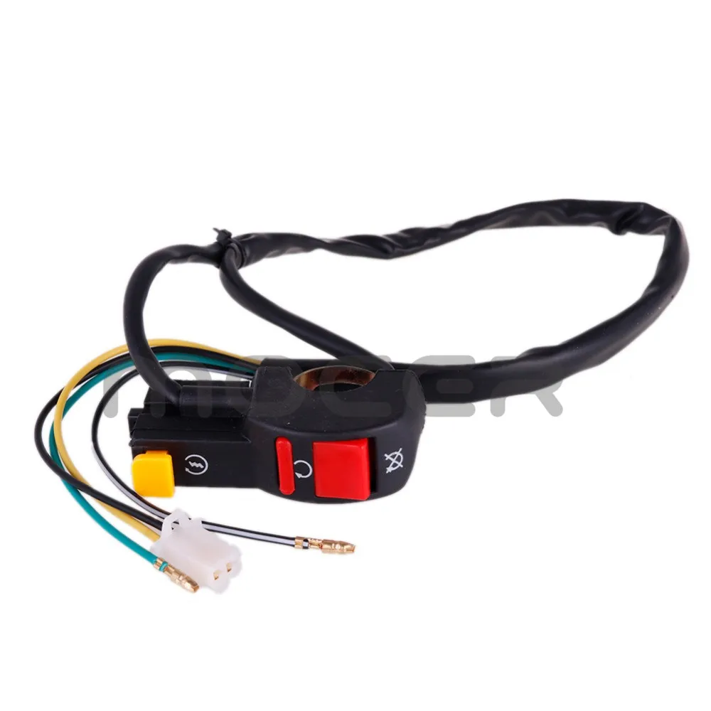 Guidão da Motocicleta Interruptor de Partida Elétrica On-off Botão Start & Stop Extinção Acessórios Reequipamento Atv 7 Guidão da motocicleta Interruptor de Partida Elétrica