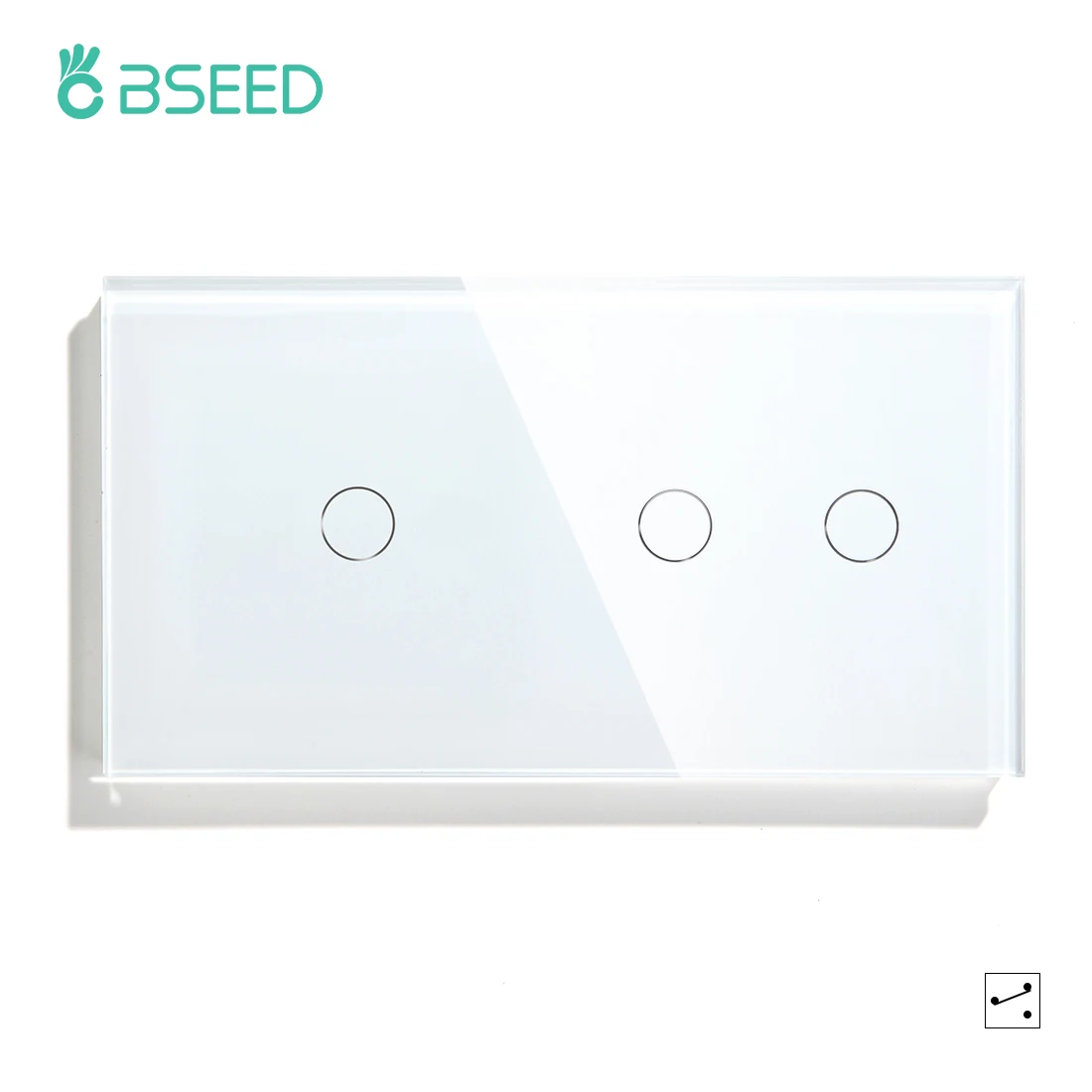 BSEED Light Switch Touch Wall Lamp Switch LED Crystal Sensor Switches