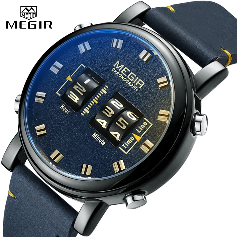 メンズ腕時計 Megir 創造男性時計防水ビジネス腕時計カジュアル男性時計レロジオ Quartz Watches Aliexpress